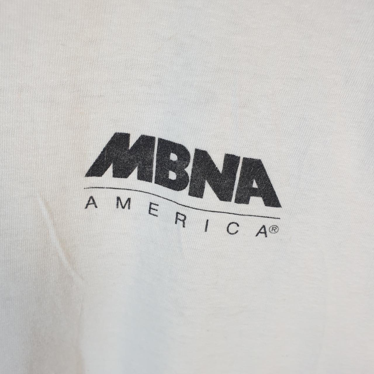 Vintage Oneita Power MBNA Visa NFL 90s USA Single Stitch T Shirt Men’s XL White