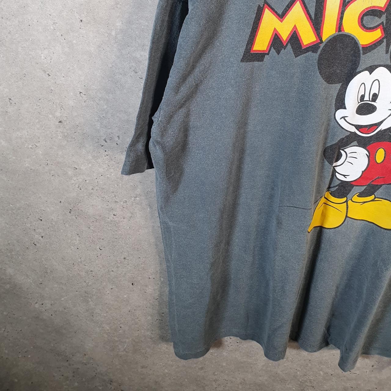 Vintage Disney Mickey Mouse 90s Graphic USA Single Stitch T Shirt Men’s 2XL Grey