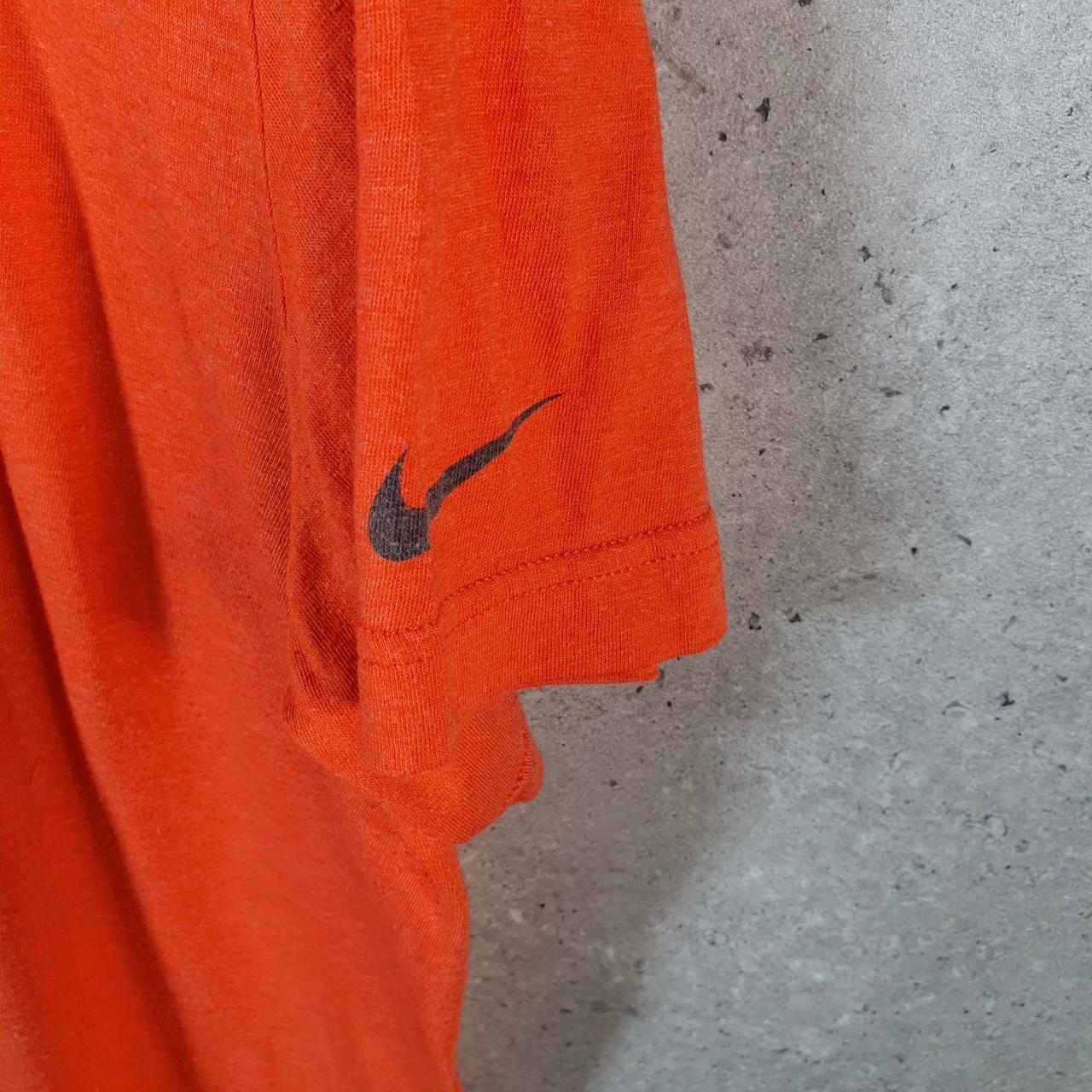 Vintage Nike Illini T Shirt Men’s XL Orange Logo Spellout Swoosh Athletic