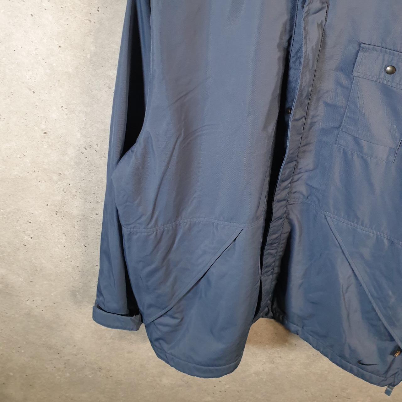 Vintage Nike 90s Embroidered Windbreaker Track Jacket Mens Large Blue USA Swoosh
