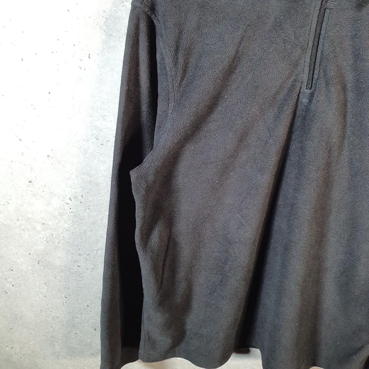 Vintage Starter 1/4 Zip Fleece Sweatshirt Mens Medium Black Logo Winter