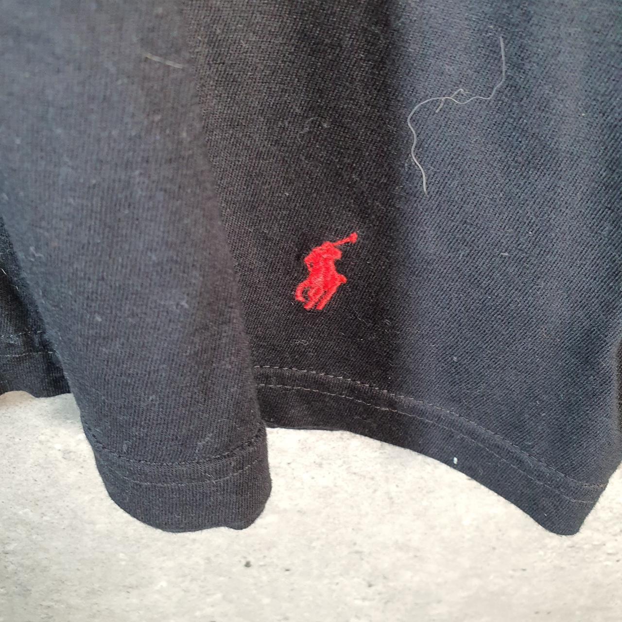 Vintage Ralph Lauren Polo Sport T Shirt Men’s Small Black Classic Fit Embroidered Pony C8627