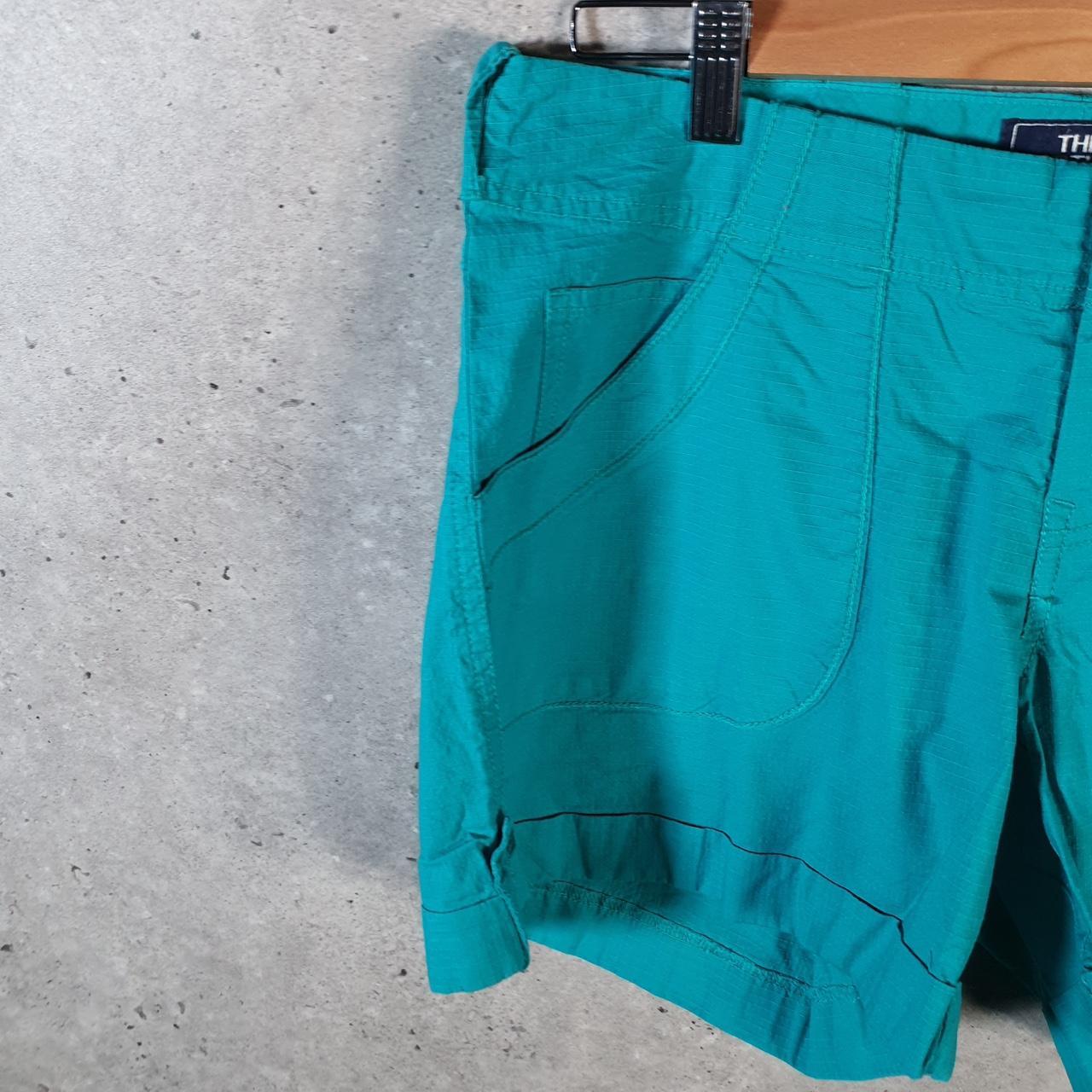 Vintage The North Face TNF Shorts Jorts Chino Cargo Womens UK8 Blue Baggy Cotton