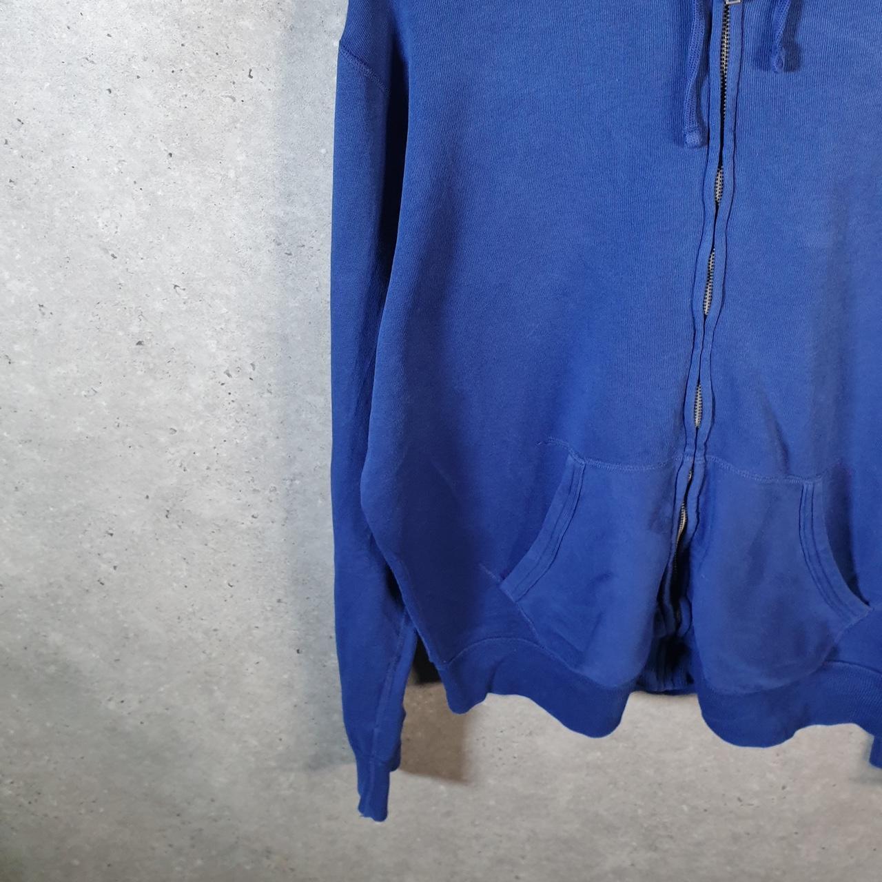 Vintage Ralph Lauren Polo Heavyweight Hoodie Men’s Large Blue Cotton Full Zip Pony