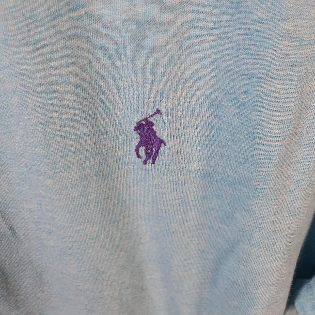 Vintage Ralph Lauren Polo T Shirt Men’s Large Blue Embroidered Pony Classic Fit C9097