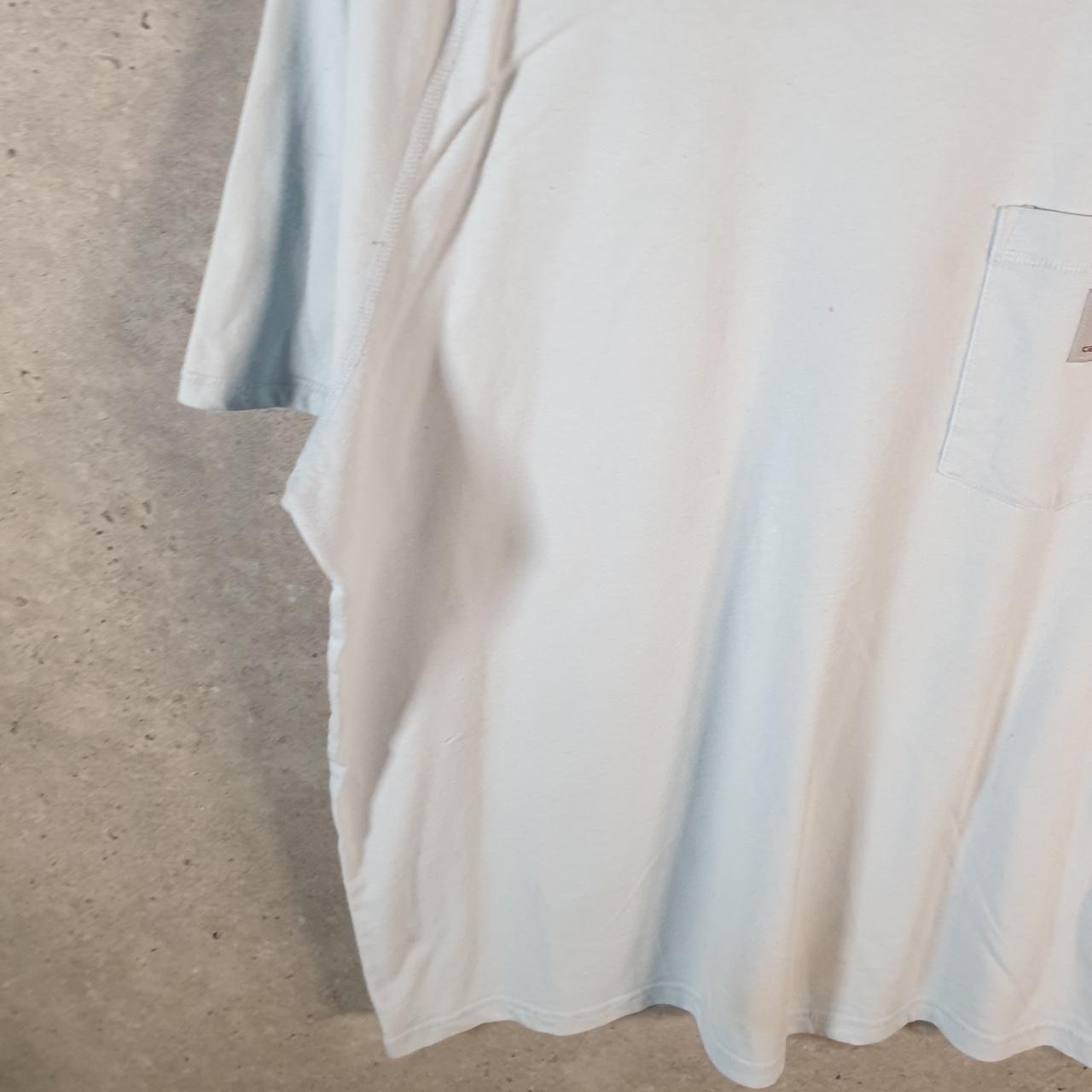 Vintage Carhartt Pocket T Shirt Mens Large Blue Workwear Chore Utility Relaxed Fit