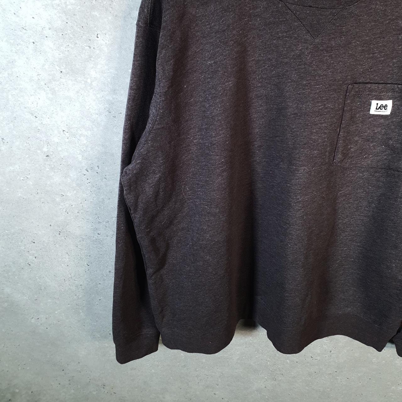 Vintage Lee Premium Select Sweatshirt Men’s XL Grey Pocket Embroidered