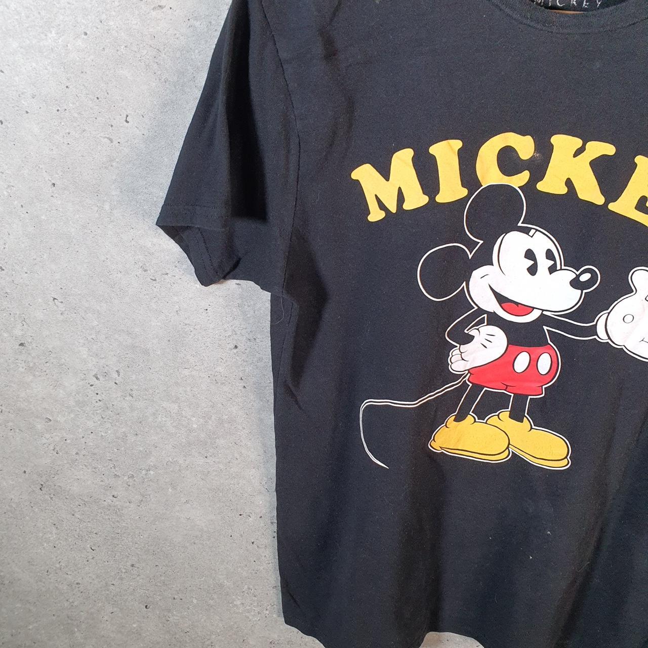 Vintage Disney Land Mickey Mouse T Shirt Men’s Medium Black Logo Graphic Cartoon