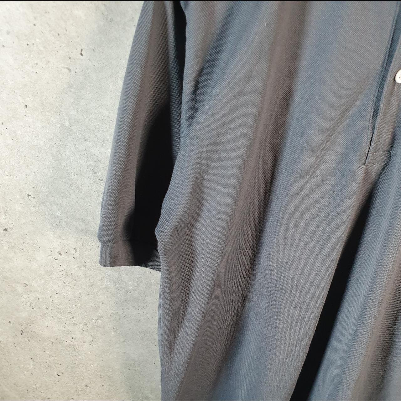 Vintage 90s Chemise Lacoste Polo Shirt Men’s Medium Grey Classic Fit Embroidered Logo