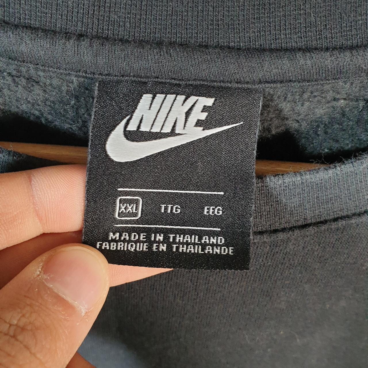 Vintage Nike Club Sweatshirt Mens 2XL Black Swoosh Y2K Pullover Embroidered Logo