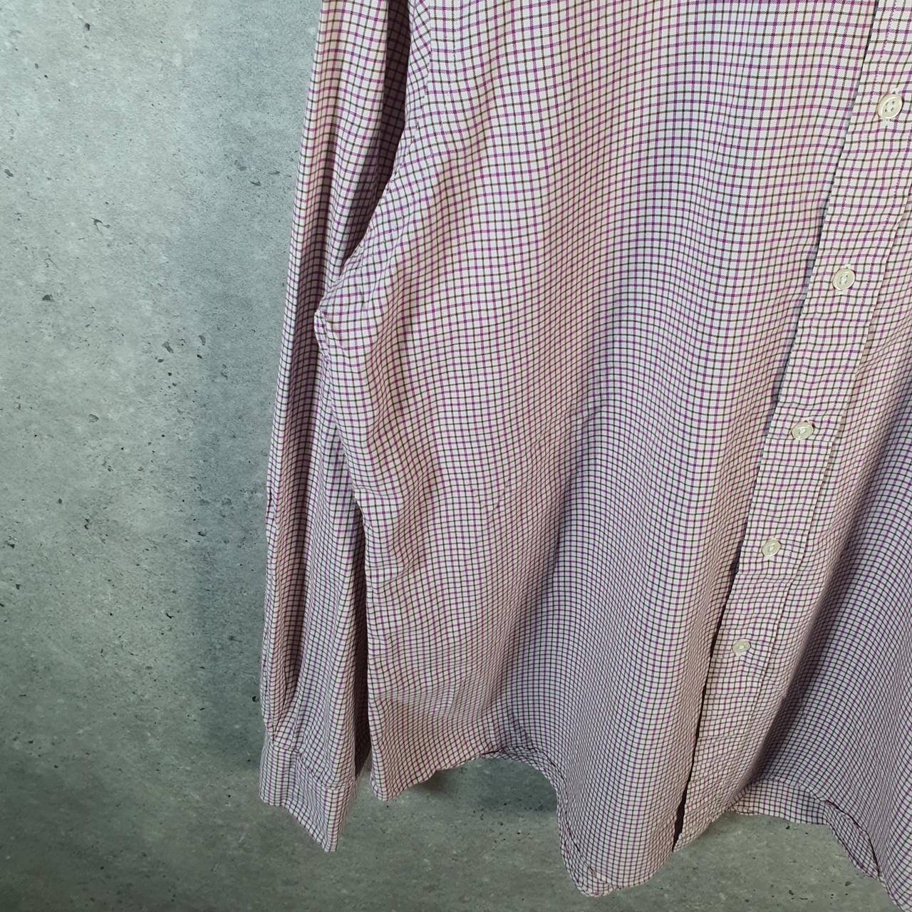 Vintage Ralph Lauren Button Down Shirt Men’s XL Pink Checkered Classic Fit Cotton