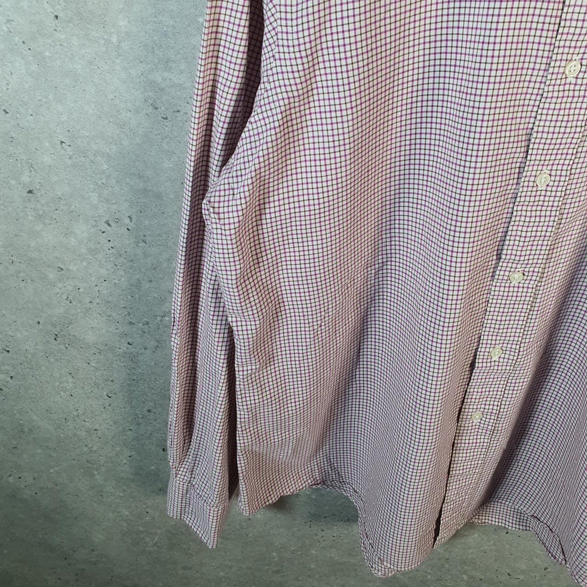 Vintage Ralph Lauren Button Down Shirt Men’s XL Pink Checkered Classic Fit Cotton