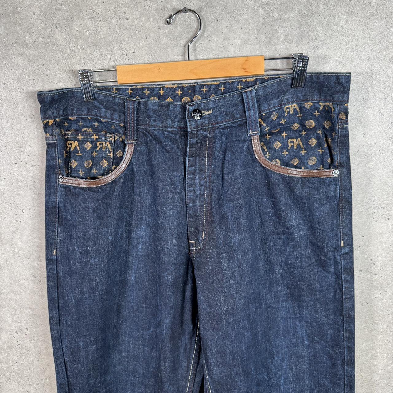 Vintage Red Ape Baggy Y2K Hip Hop Jeans Mens W38 Blue Denim USA