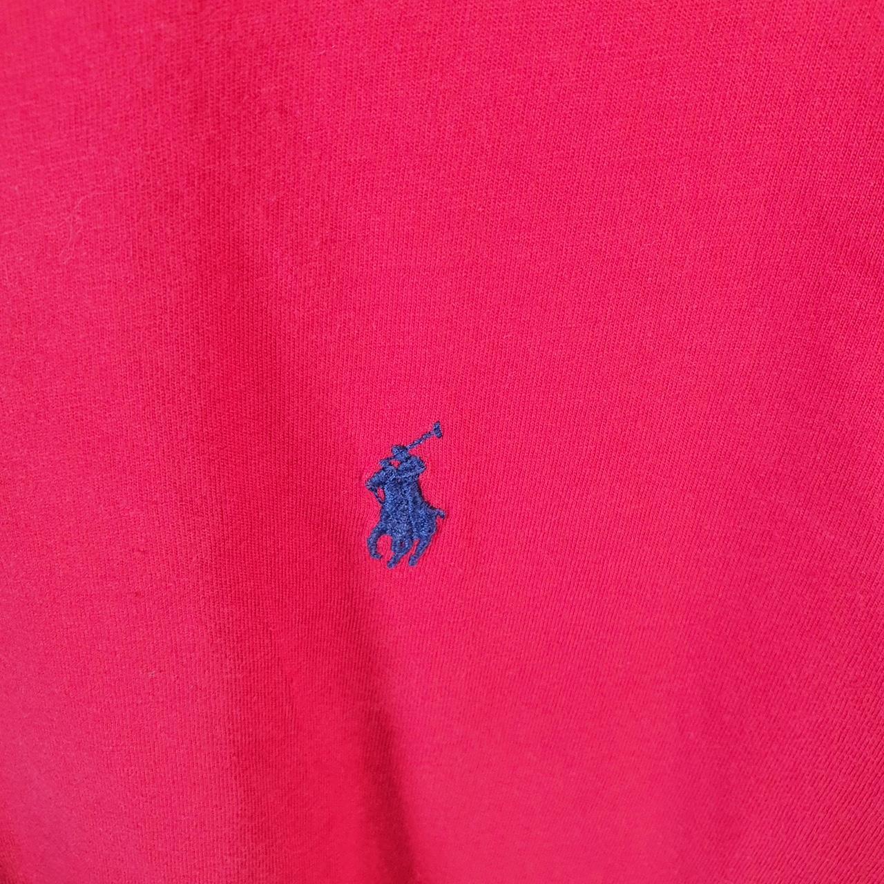 Vintage Ralph Lauren Polo T Shirt Men’s Medium Red Embroidered Pony Classic Fit C9103