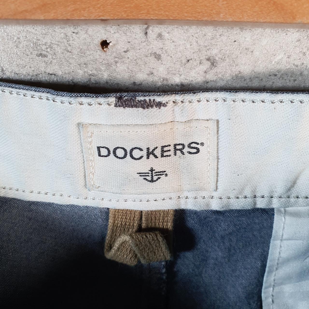 Vintage Dockers Chino Shorts Jorts Cargo Men’s W34 Grey Baggy Cotton A4435