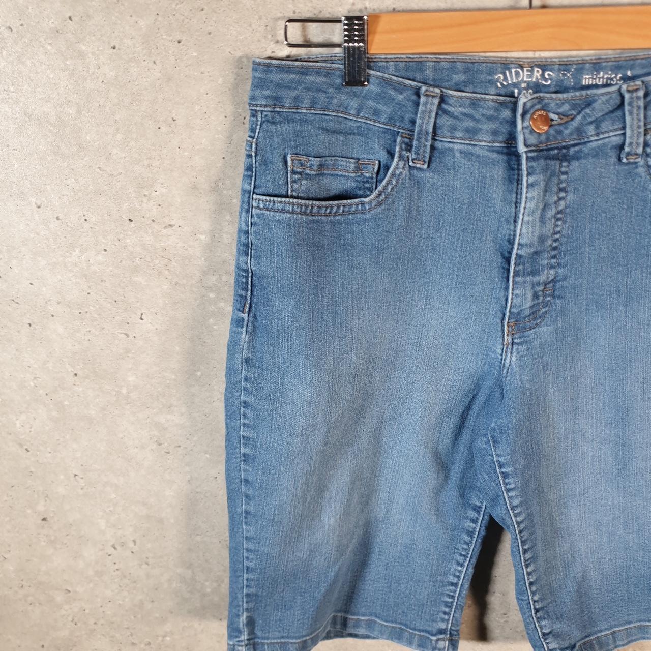 Vintage Lee Baggy Shorts Jorts Cargo Womens W32 Blue Relaxed Denim