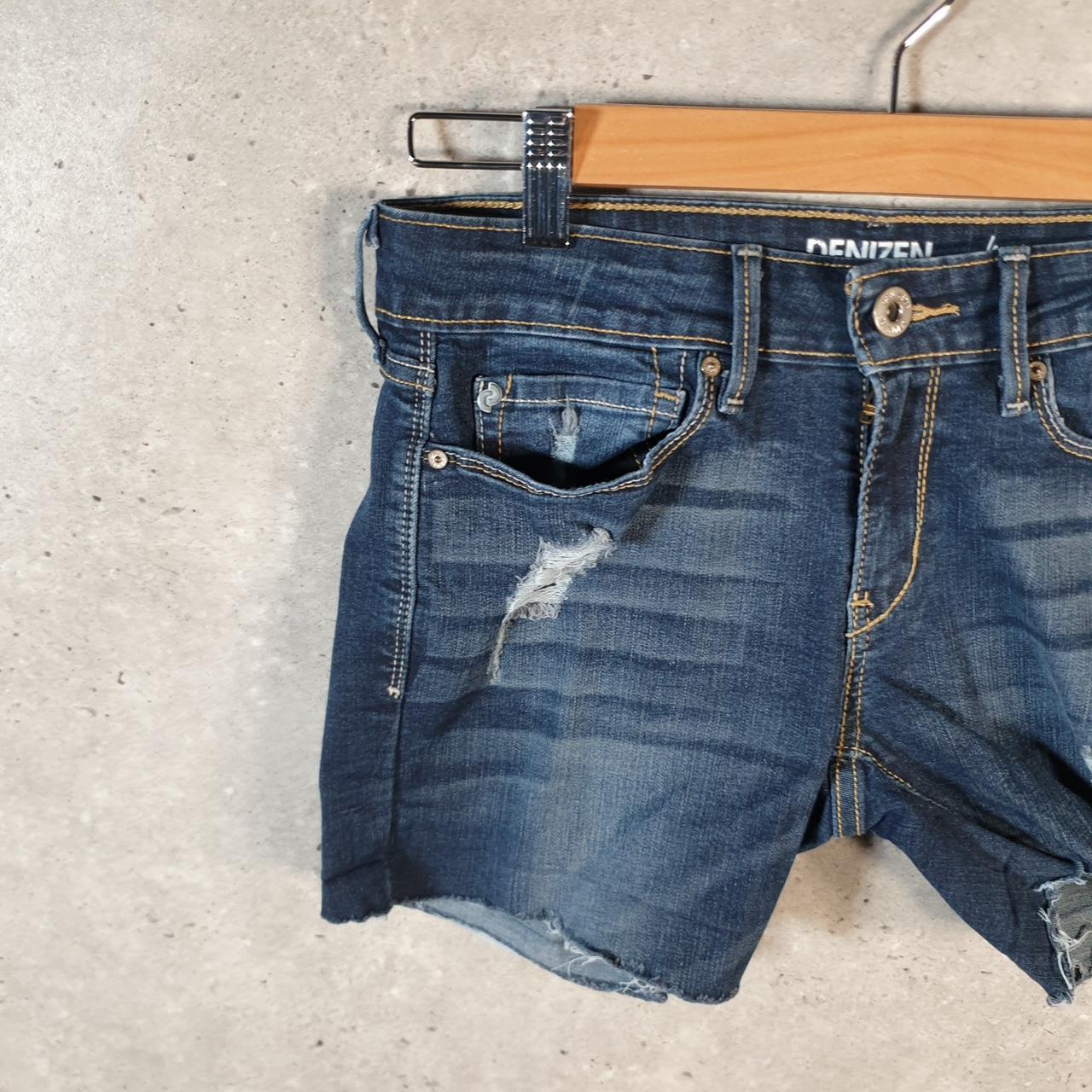 Vintage Levi’s Cut Off Baggy Shorts Jorts Cargo Womens W27 Blue Relaxed Denim