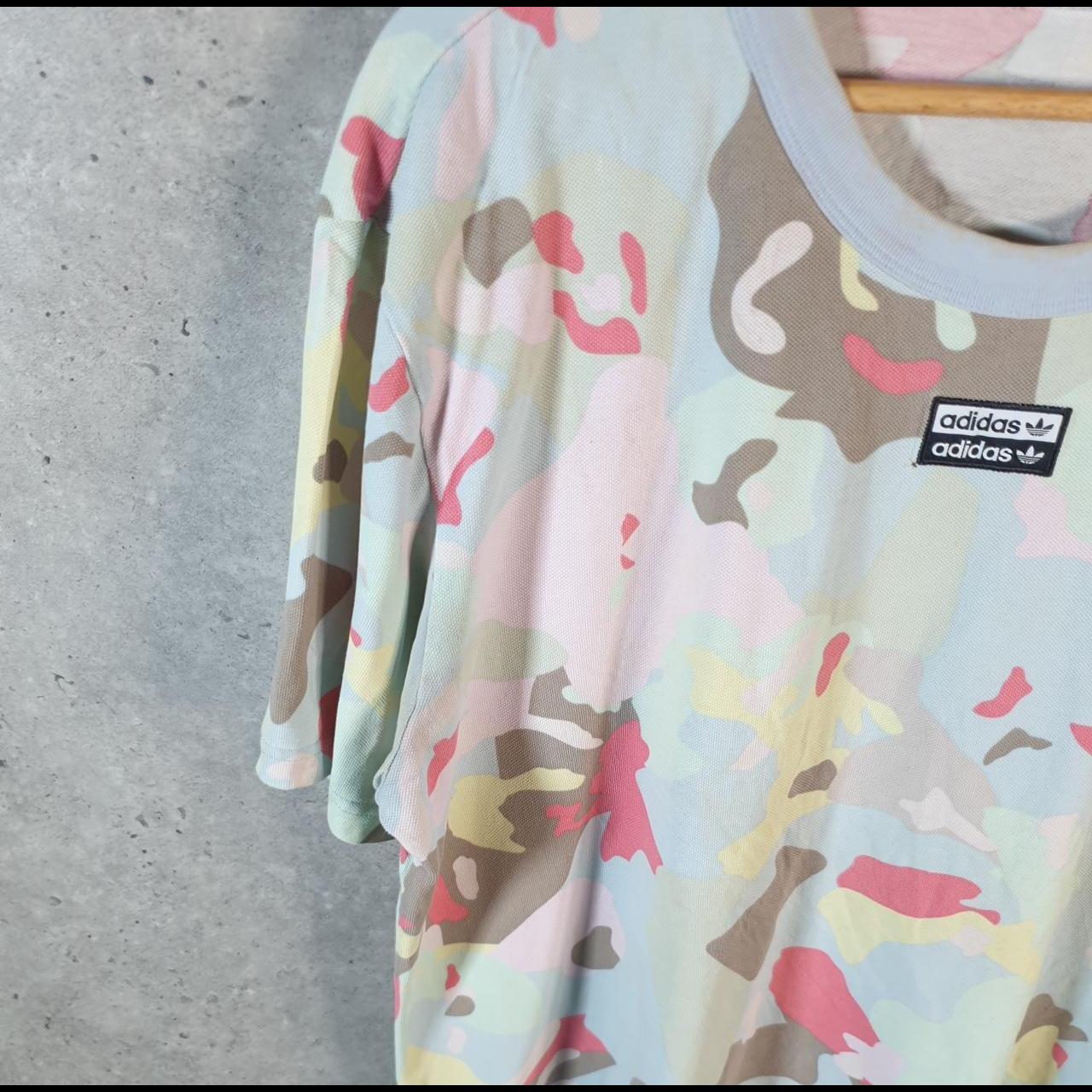 Vintage Adidas Army Camouflage T Shirt Mens Large Camo Trefoil Logo Athletic