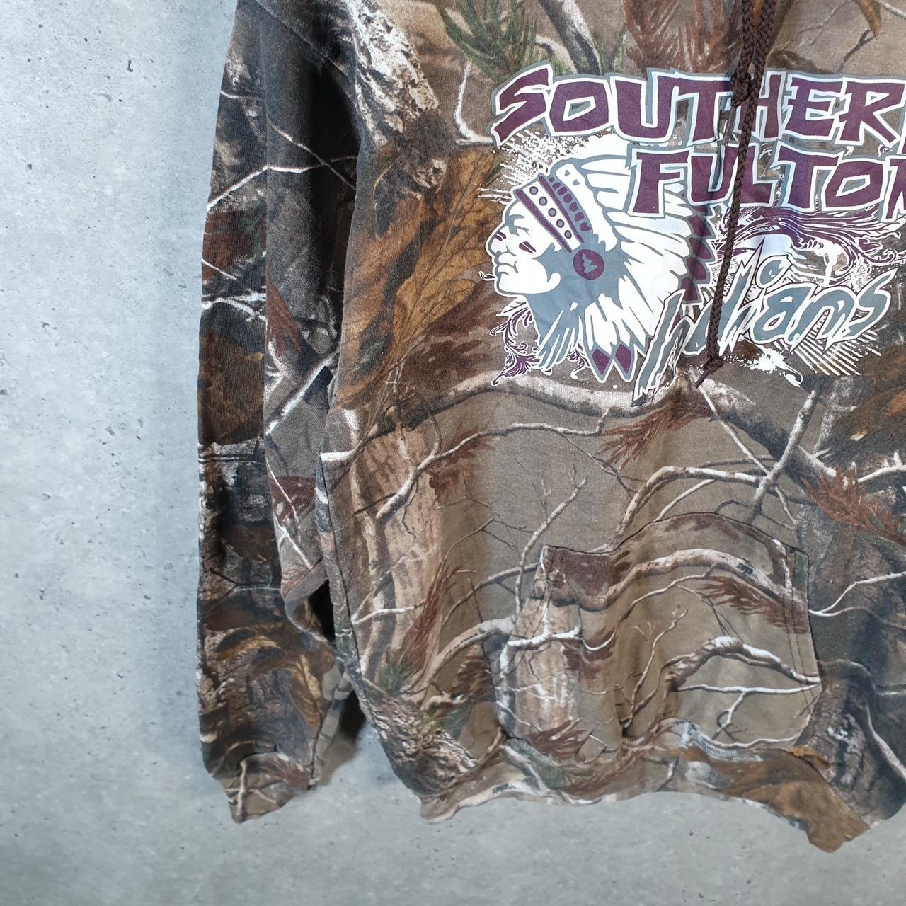 Vintage Russell Outdoors RealTree Camouflage Hoodie Men’s Medium Brown Huntings