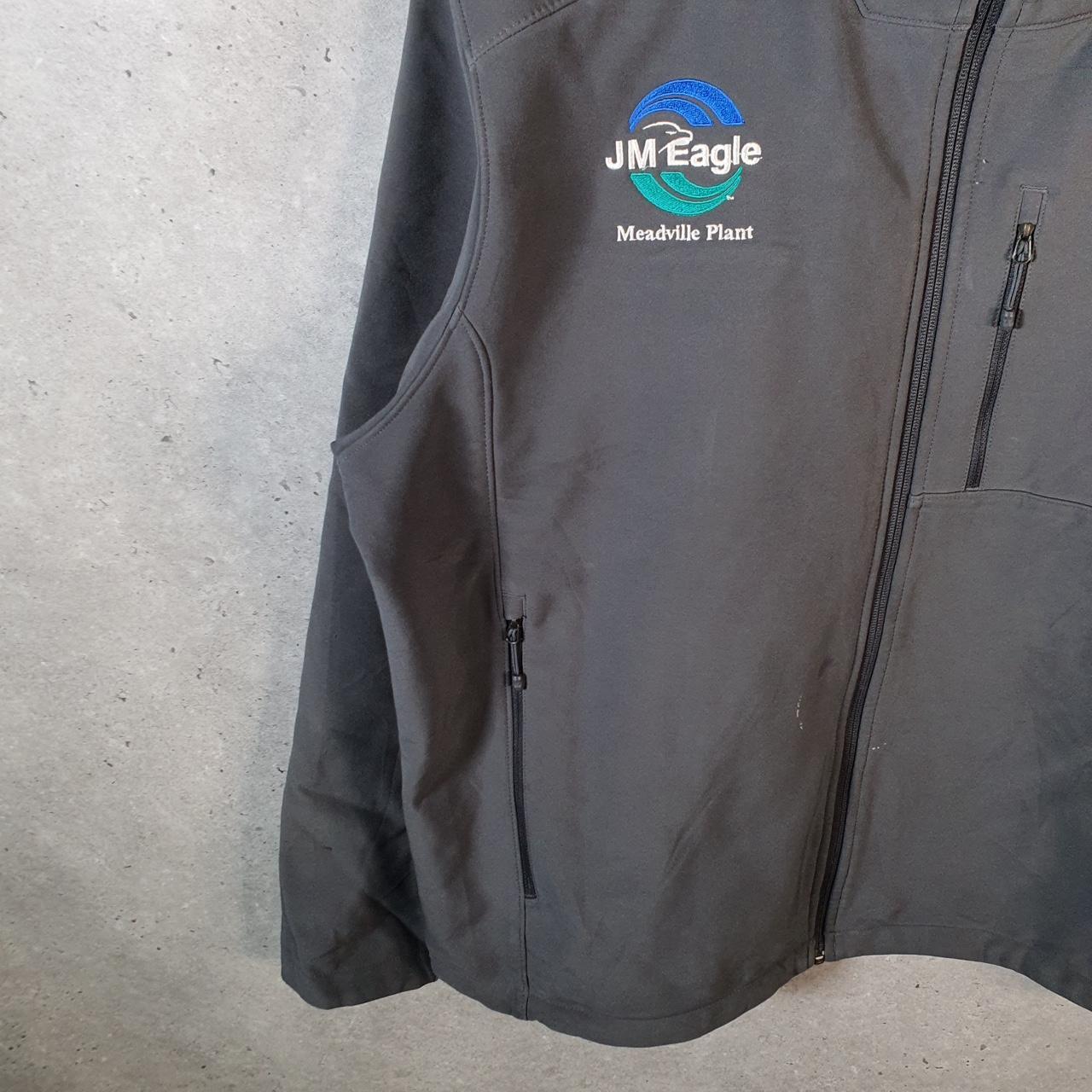 Vintage The North Face TNF Soft Shell Jacket Mens XL Full Zip Grey Logo Winter
