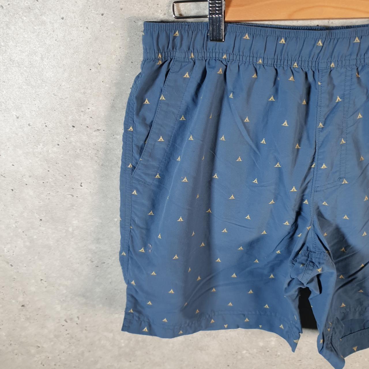 Vintage The North Face TNF Shorts Jorts Chino Cargo Men’s Medium Blue AOP Baggy Cotton