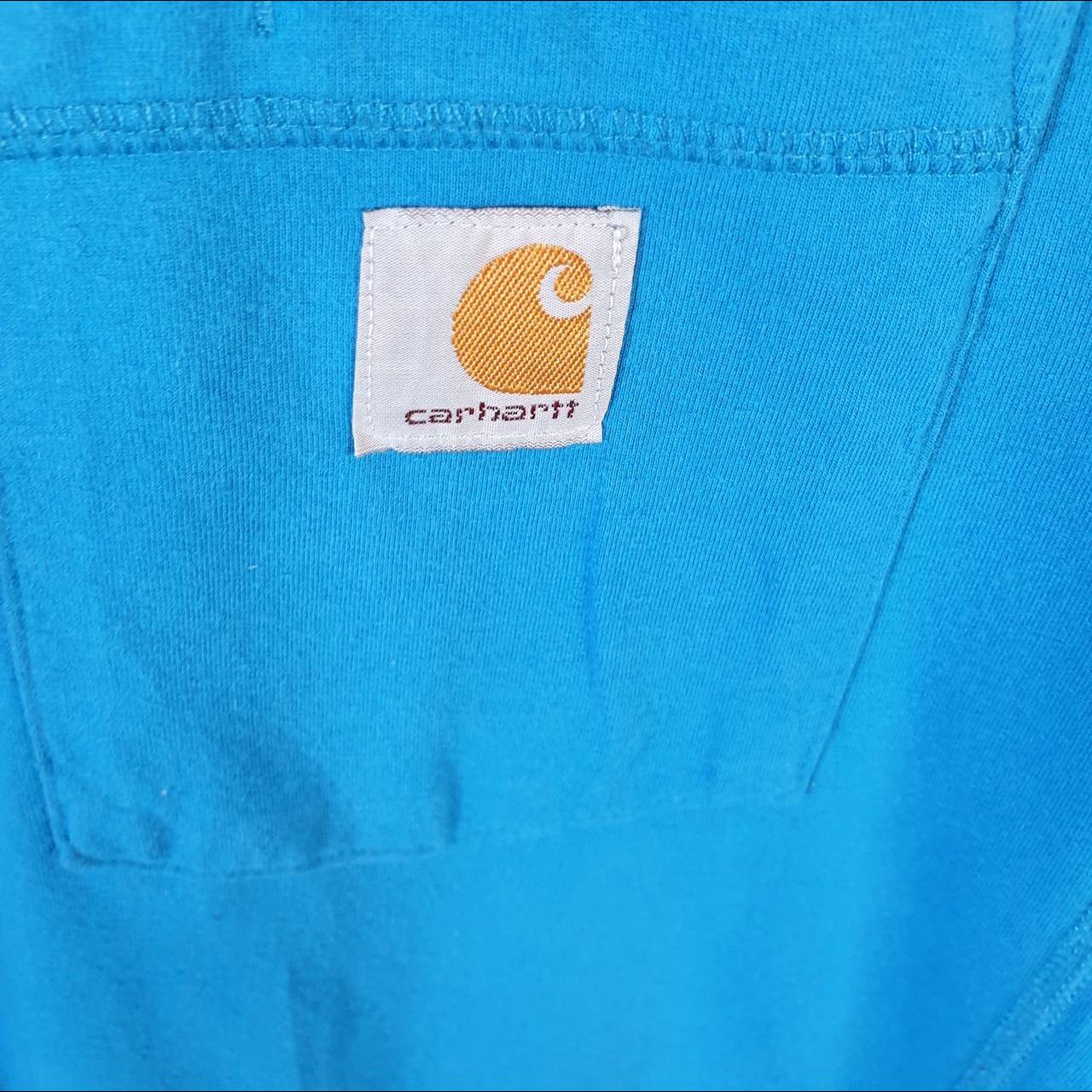 Vintage Carhartt Pocket T Shirt Men’s Medium Blue Workwear Chore Utility Relaxed Fit C9361