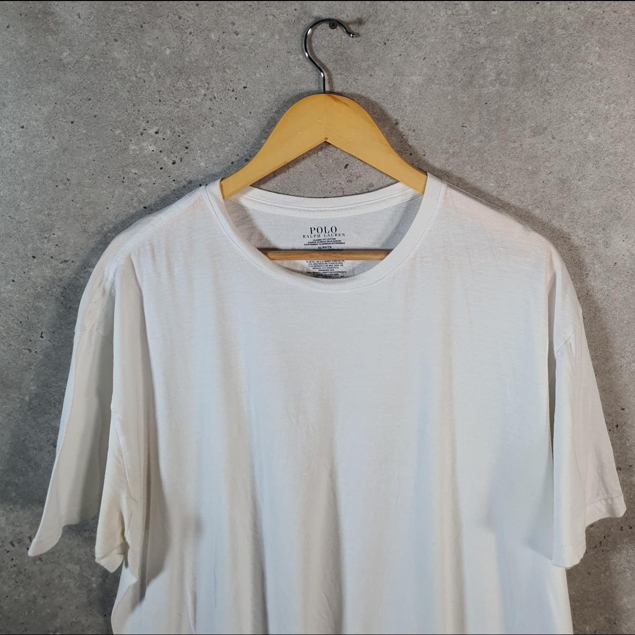 Vintage Ralph Lauren Polo Sport T Shirt Men’s XL White  Classic Fit Embroidered Pony C8712