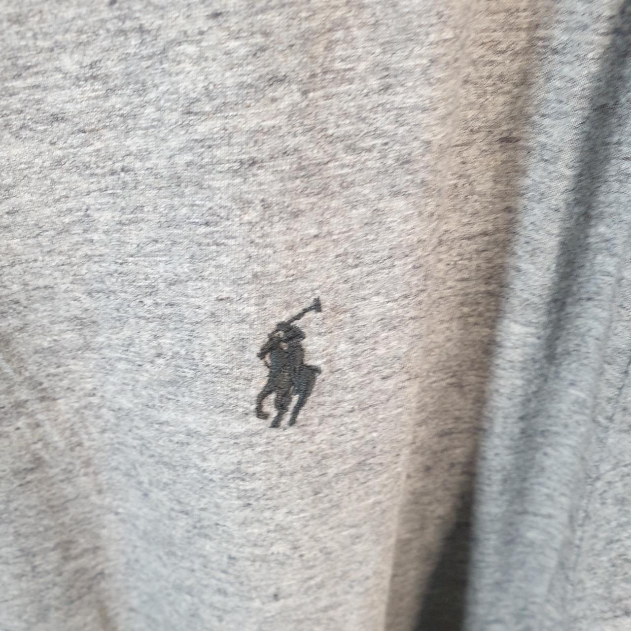 Vintage Ralph Lauren Polo T Shirt Men’s XL Tall Grey Embroidered Classic Fit Pony C9067