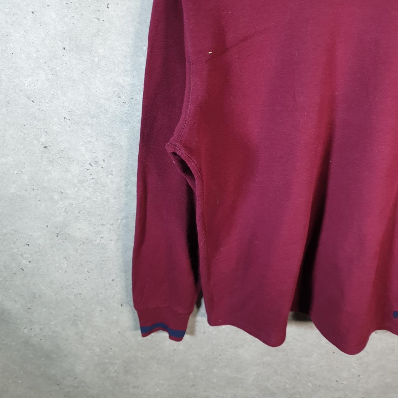 Vintage Ralph Lauren Polo Sweatshirt Men’s Medium Burgundy Red Cotton Pullover Pony