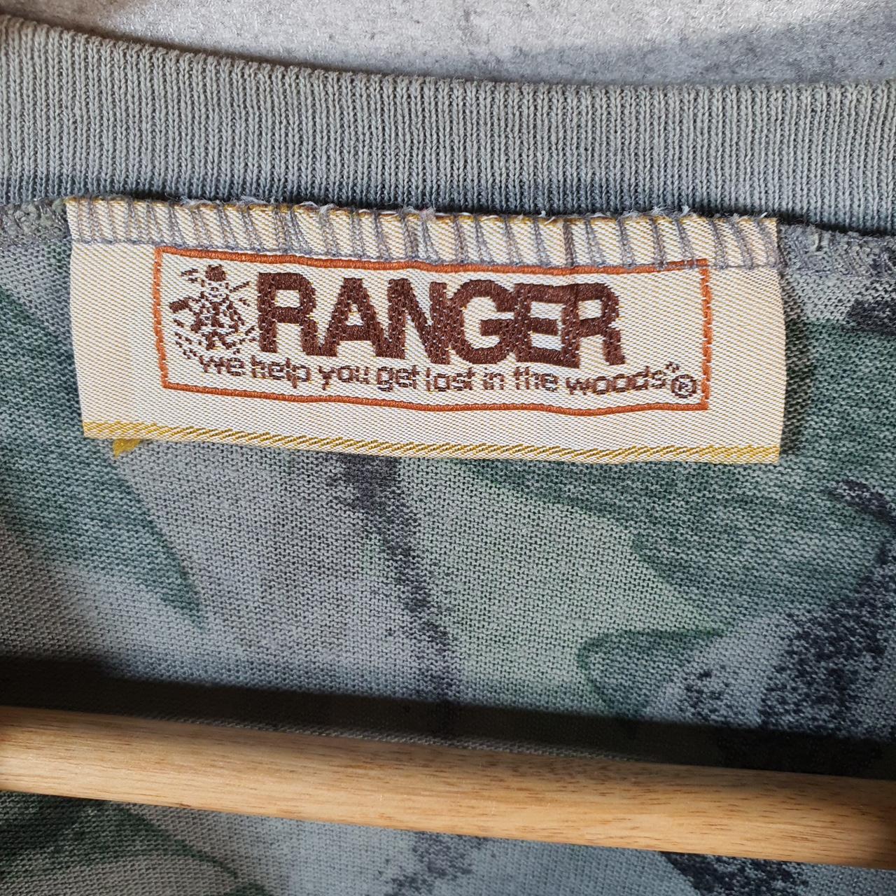 Vintage Ranger RealTree Army 90s USA Graphic Single Stitch T Shirt Men’s Small Green