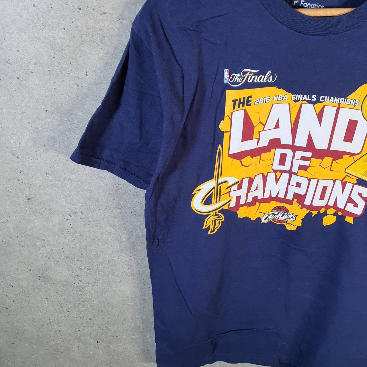 Vintage NBA 2016 Cleveland Cavaliers T Shirt Men’s Medium Navy Blue Logo Athletic