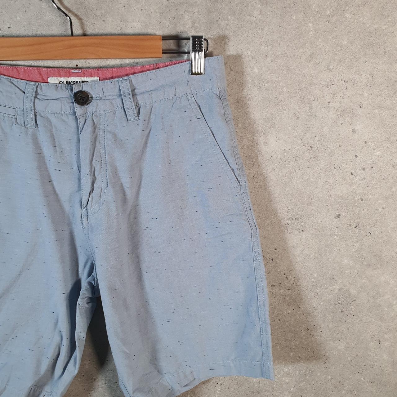 Vintage Quiksilver Chino Shorts Jorts Cargo Men’s W30 Blue Baggy Cotton A4466