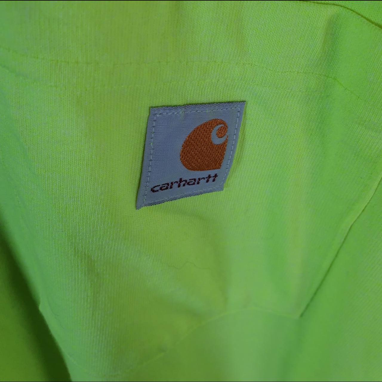 Vintage Carhartt Pocket T Shirt Men’s XL Tall Green Workwear Chore Utility Loose Fit C9290