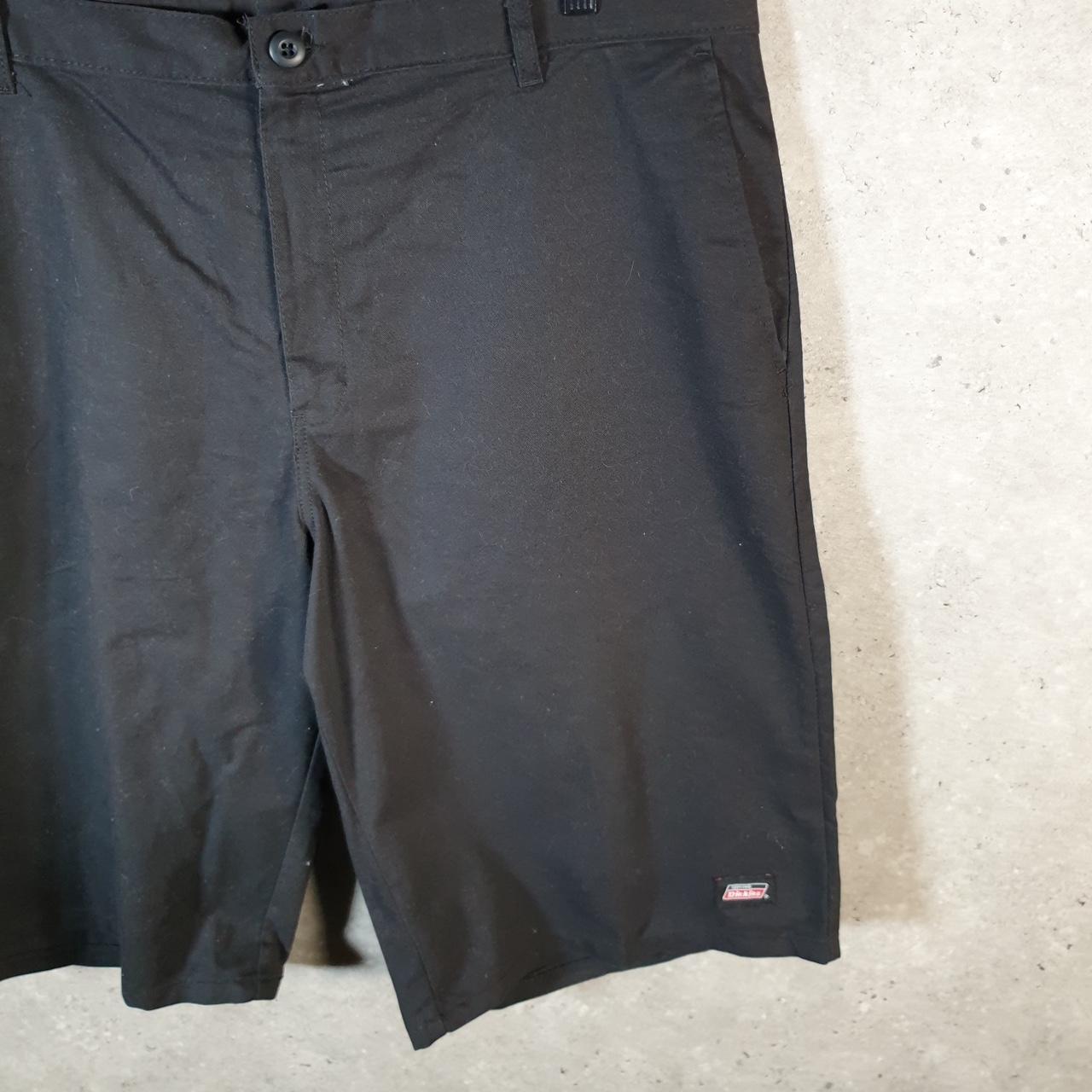 Vintage Dickies Baggy Chino Shorts Jorts Cargo Mens W40 Black Loose Fit