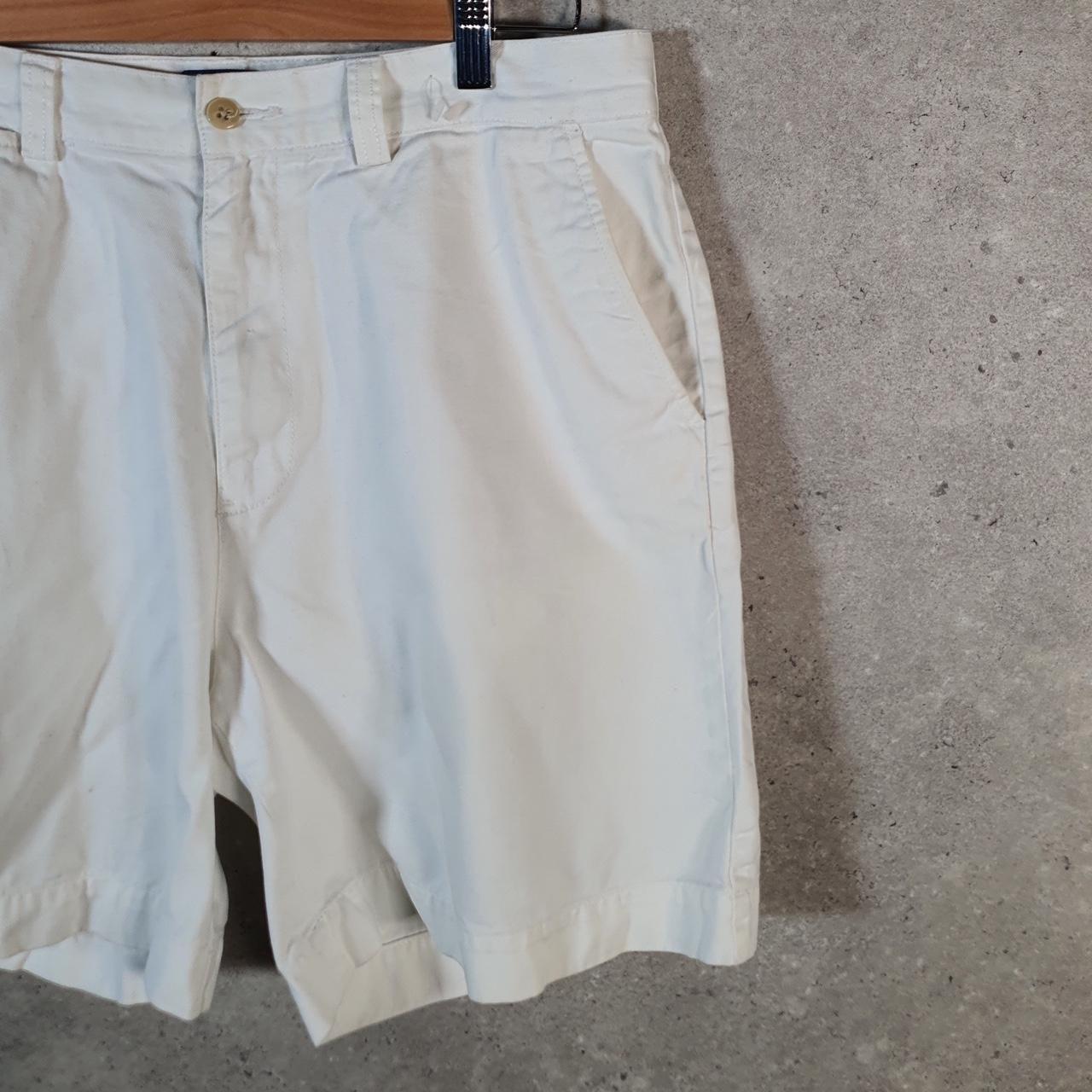 Vintage Ralph Lauren Polo Shorts Jorts Cargo Men’s W34 White Baggy Cotton Big Fish Vintage