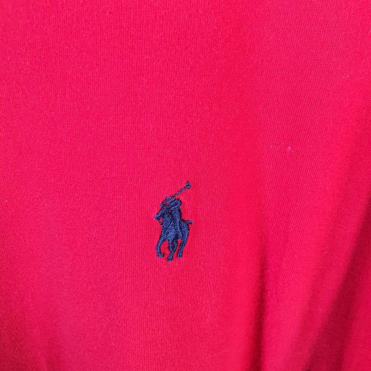 Vintage Ralph Lauren Polo Sport T Shirt Men’s XL Red  Classic Fit Embroidered Pony C8720