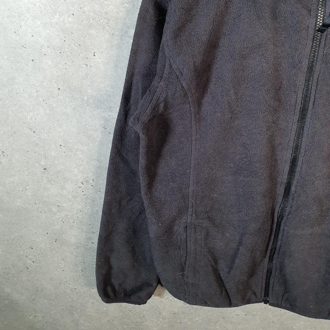Vintage The North Face TNF Fleece Sweatshirt  Youth XL Black Full Zip Logo