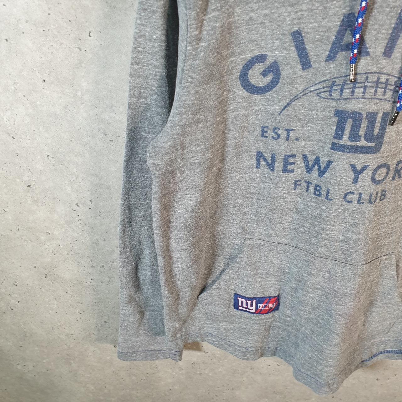 Vintage NFL New York Giants Hoodie Womens Small Grey Pullover USA Pro Sport