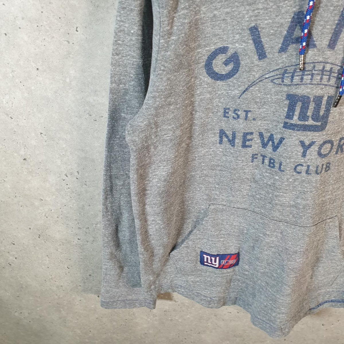 Vintage NFL New York Giants Hoodie Womens Small Grey Pullover USA Pro Sport