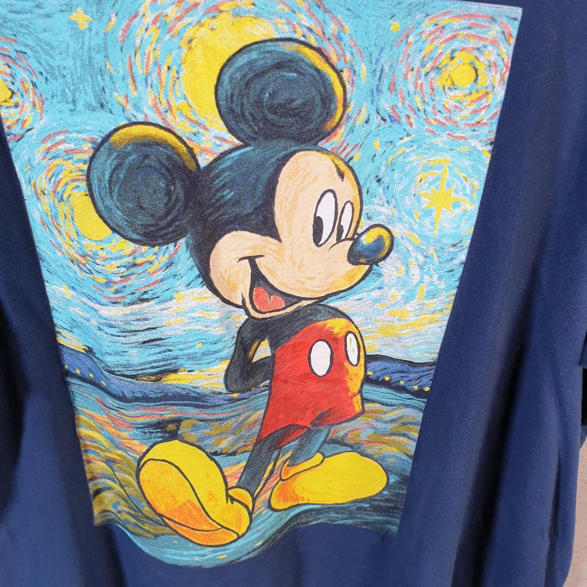 Vintage Disney Land Mickey Mouse T Shirt Shirt Men’s  XL Blue Graphic Cartoon C9954