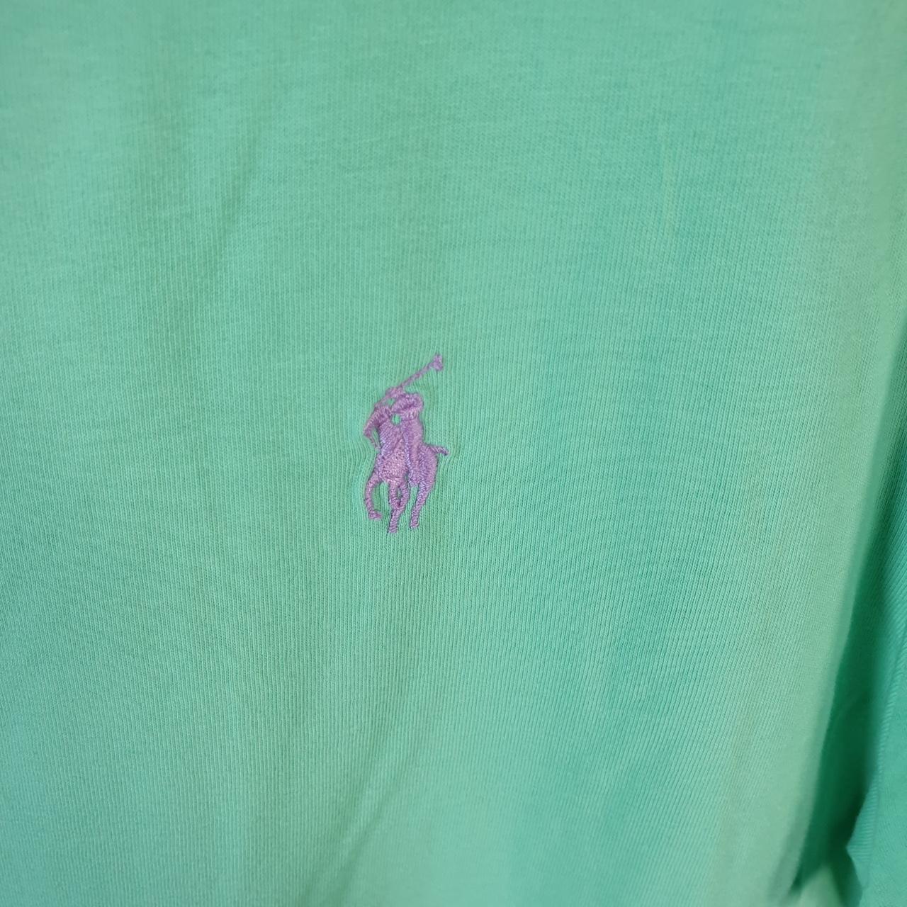 Vintage Ralph Lauren Polo T Shirt Men’s Small Blue Embroidered Classic Fit Pony C8608