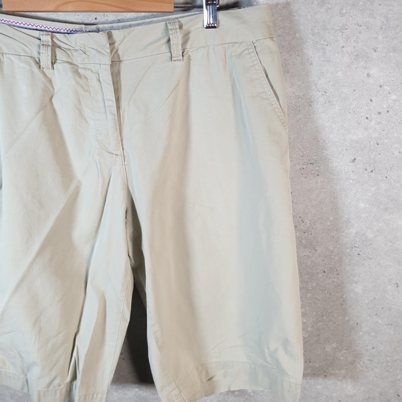 Vintage Izod Golf Chino Shorts Jorts Cargo Womens W36 Brown Baggy Cotton