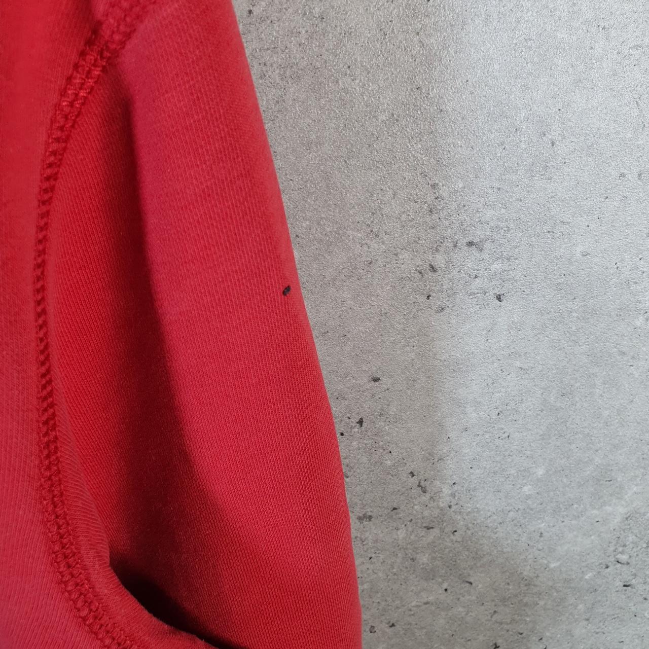 Vintage Nike Club Embroidered Hoodie Men’s Medium Red Swoosh Y2K Pullover