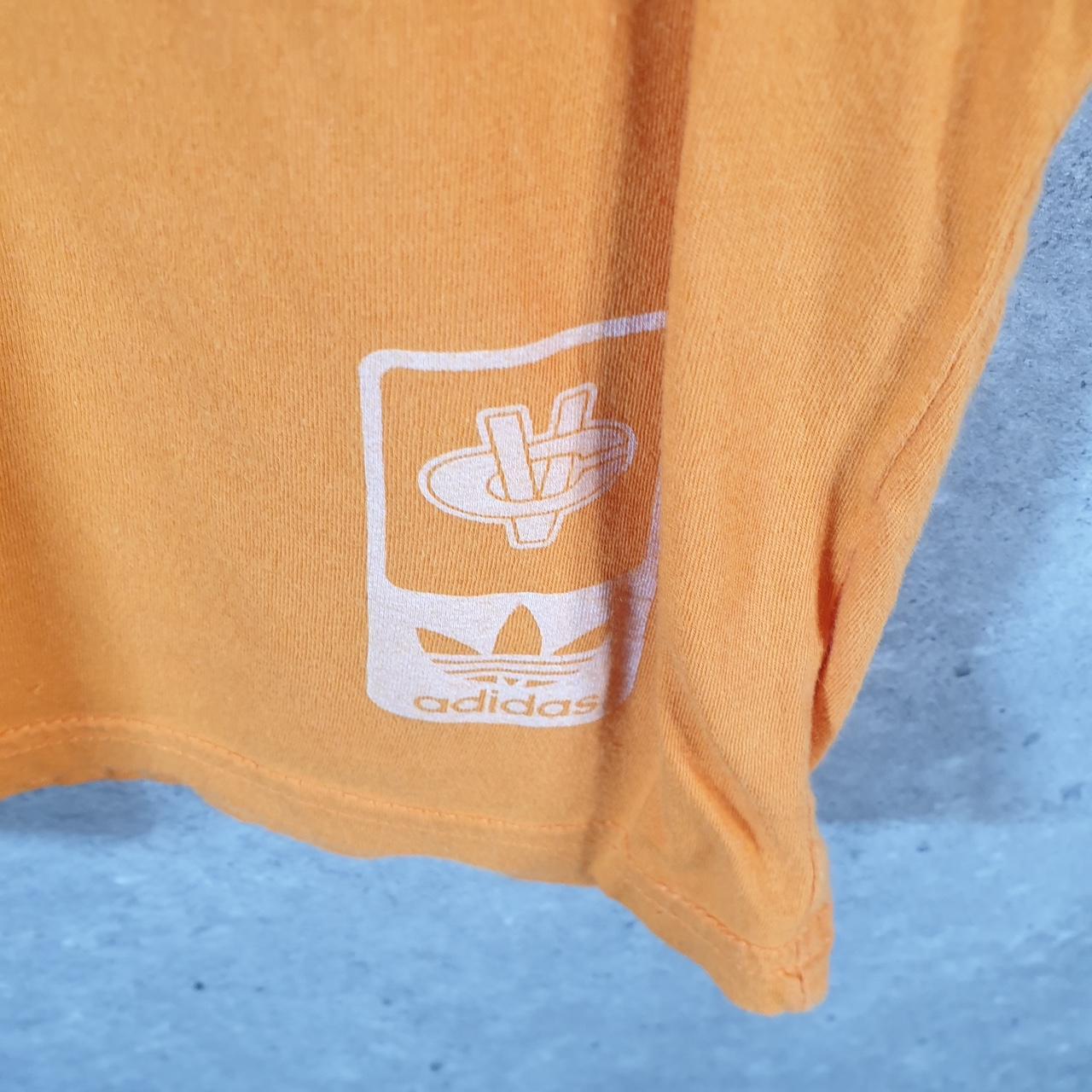 Vintage Adidas Pro Sport Trefoil Retro T Shirt Men’s Large Orange Logo Athletic