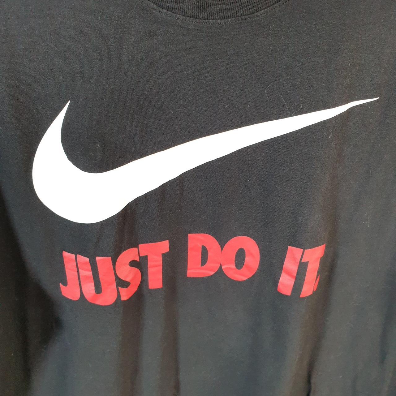 Vintage Nike Swoosh Spellout T Shirt Shirt Men’s XL Black Logo Athletic C9926