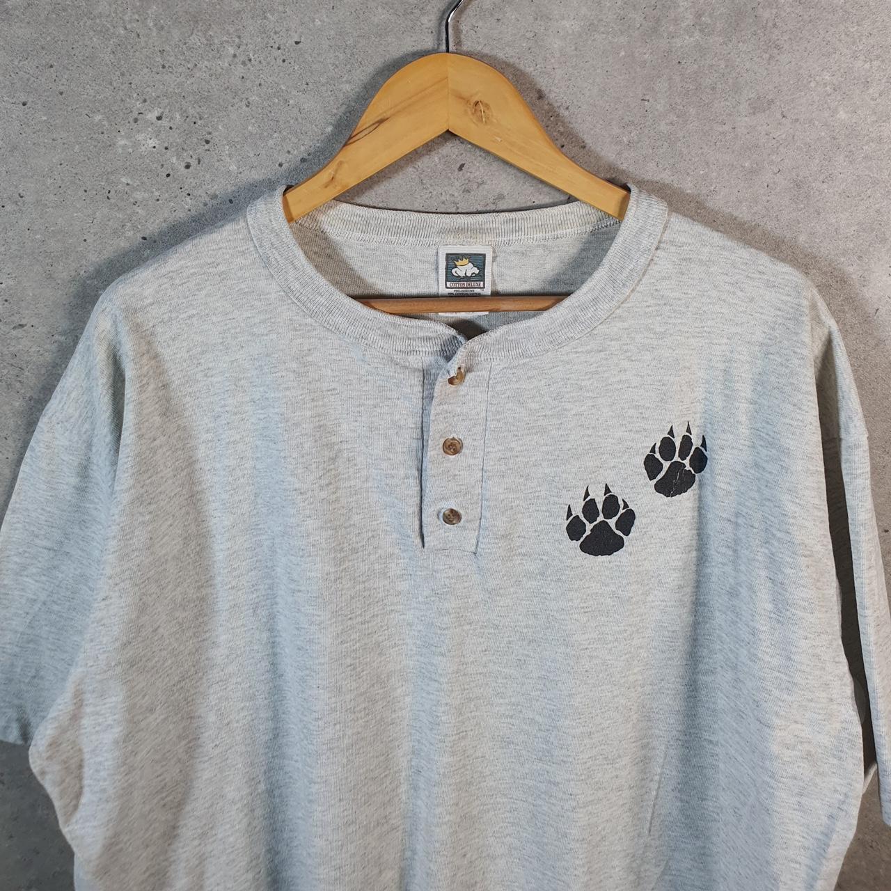 Vintage Cotton Deluxe Paws Music Graphic 90s USA Single Stitch T Shirt Men’s XL Grey