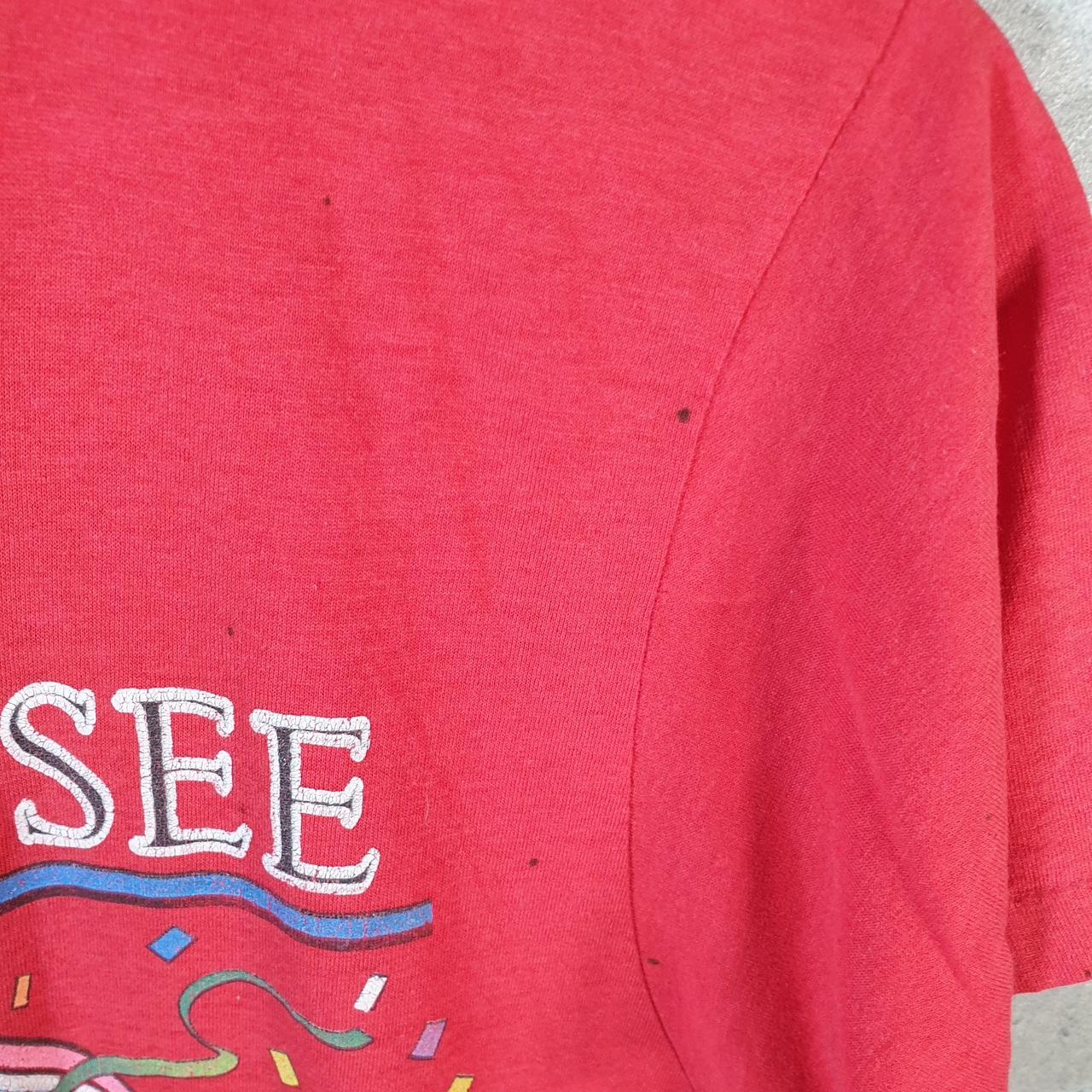 Vintage tennessee Home Of The Blues Beer 90s Single Stitch T Shirt Men’s Small Red