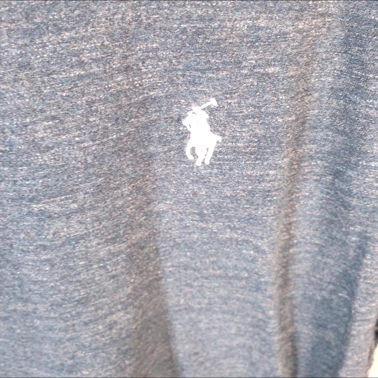 Vintage Ralph Lauren Polo T Shirt Men’s Large Blue Embroidered Custom Slim Fit Pony C9153