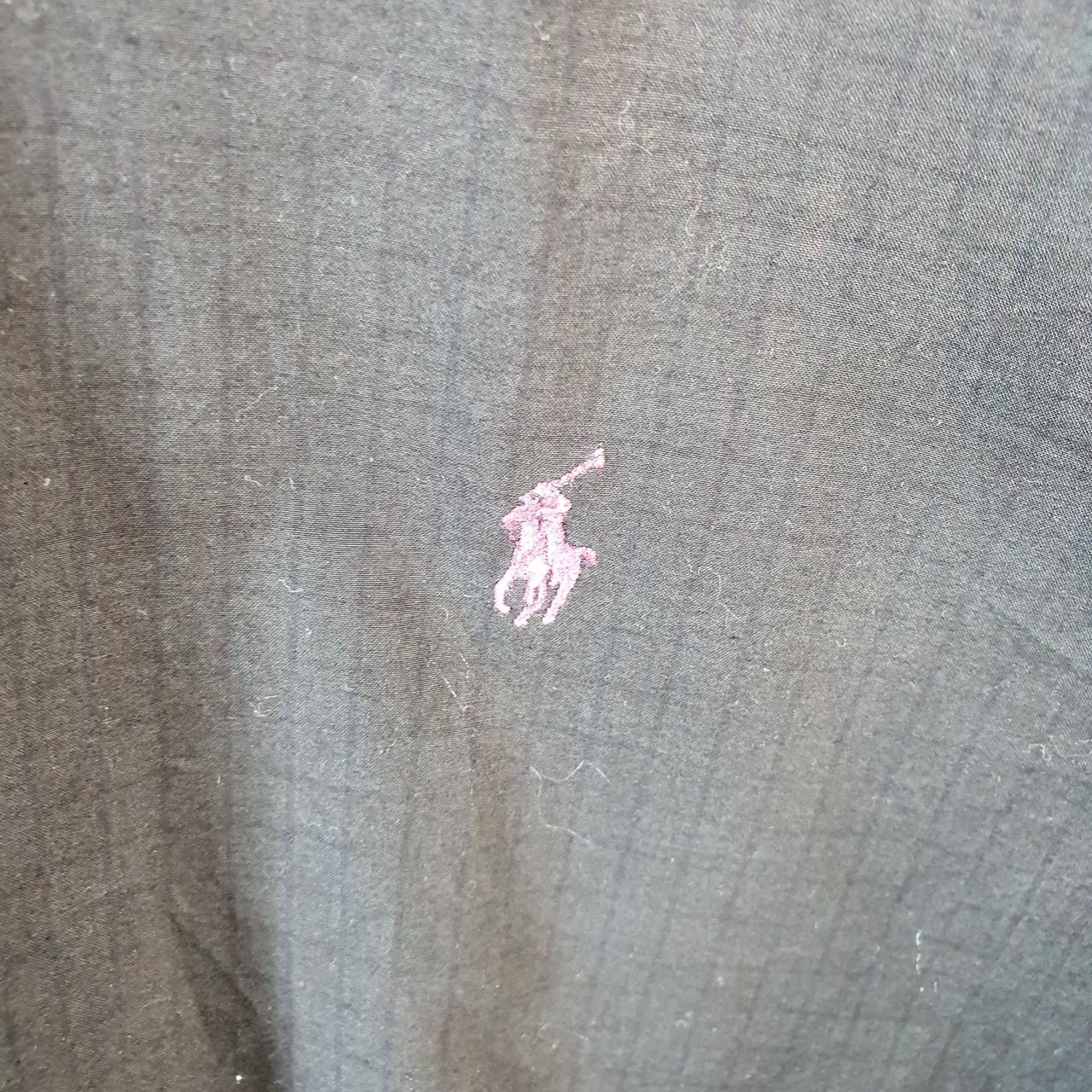 Vintage Ralph Lauren Button Down Shirt Men’s Small Black Checkered Classic Cotton Pony Casual C8472