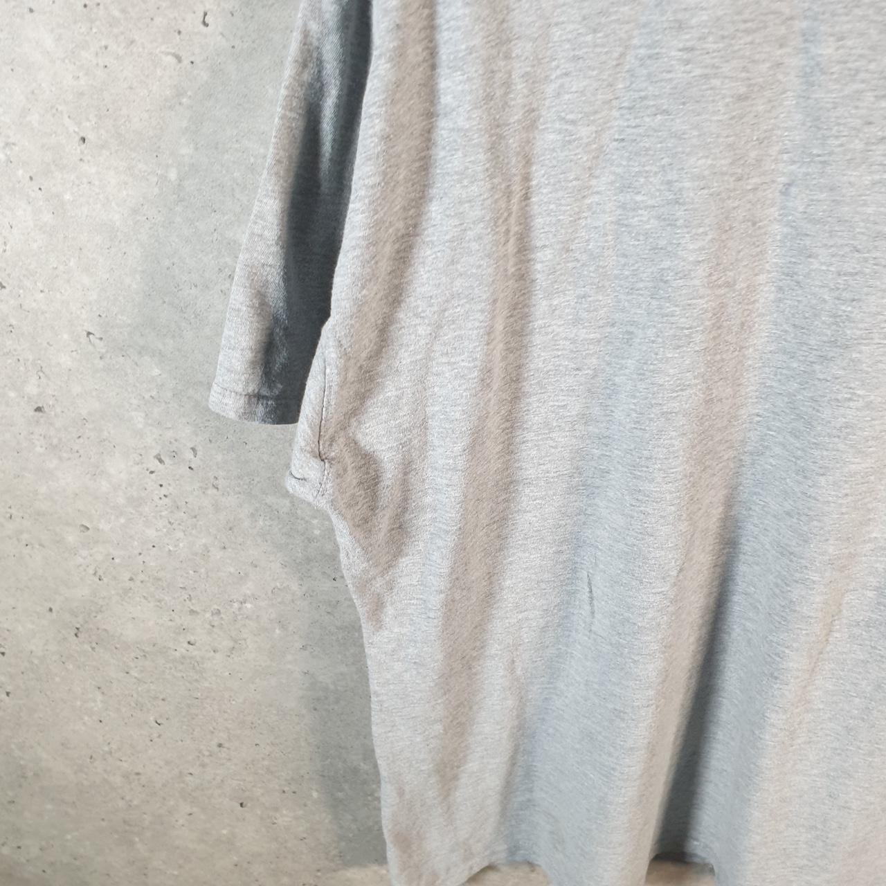 Vintage Champion Embroidered Spellout T Shirt Men’s XL Grey USA Athletic